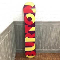 ss6904　バートン スノーボード 板のみ 140cm ホワイト×ブラック BURTON FEELGOOD 2015 スノボ ボード 白×黒 レディース スノーボード 中古　の画像