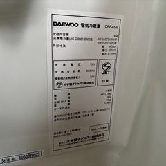 冷蔵庫　1ドアの画像