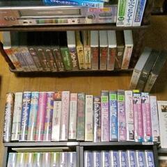 無料　テレビ&VHSレコーダー&VHSテープの画像