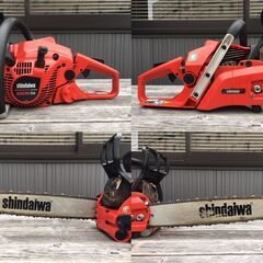 【簡易動作確認済み・美品】　shindaiwa・新ダイワ・やまびこ　エンジンチェンソー　E2035SE/400　カジュアルソー　定価82,500円　ガソリンの画像