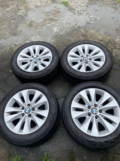 BMW 225/55R17 5穴x PCD120 タイヤ ホイール付 　4本セット
