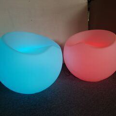 【アップルチェア】 イルミネーション 屋外 光る チェア 北欧 お洒落 イス 光るイス ホームパーティー 光るの画像