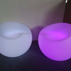 【アップルチェア】 イルミネーション 屋外 光る チェア 北欧 お洒落 イス 光るイス ホームパーティー 光るの画像