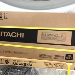 新品未開封品❗️日立 10畳向け 自動お掃除付き 凍結洗浄 100V エアコン 白くまくん エディオンオリジナル RAS-WM28NE3 WMシリーズ 冷房 暖房の画像