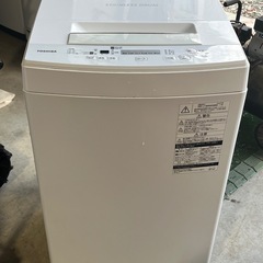 ＴＯＳＨＩＢＡ　全自動洗濯機　４．５ｋｇ　ピュアホワイト　２０１８年製　東芝　ＡＷ－４５Ｍ５