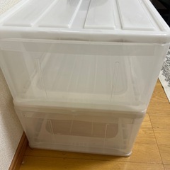 収納ケースクリアケース2個セットの画像
