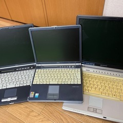 【お譲り済】ジャンク品　WindowsXP ノートパソコン3台