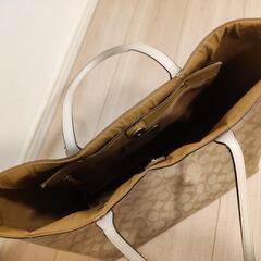 COACH コーチ バッグ ショルダーバッグ トートバッグ 外袋付き 本革 シグネチャー ベージュの画像