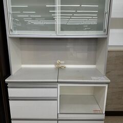 ★ジモティ割あり★ 綾野製作所 レンジボード 白 H200.5×D53.5×W120 クリーニング済み TJ9446