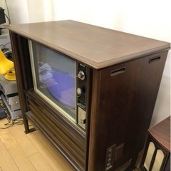 扉付き　家具調テレビ　ナショナル　PANA-COLOR TH-23G(N)の画像