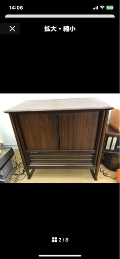 【大阪手渡し限定】扉付き　家具調テレビ　ナショナル　レトロ 大阪手渡し限定】扉付き 家具調テレビ ナショナル レトロ 大阪手渡し