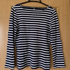 終了　無印良品　MUJI ボーダーTシャツ