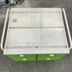 ヨドコウ 昭和レトロ レトロ 家具　レトロポップ 収納 引き出し 押し入れ収納 アンティーク 年代物 当時物 物入れ 大型引き出し 屋外収納　の画像