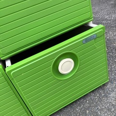 ヨドコウ 昭和レトロ レトロ 家具　レトロポップ 収納 引き出し 押し入れ収納 アンティーク 年代物 当時物 物入れ 大型引き出し 屋外収納　の画像