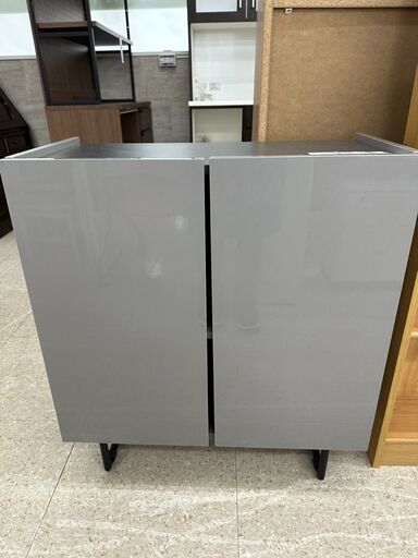 ★ジモティ割あり★ (株)イーナー 収納棚 グレー H80.5×D35.5×W70.5 クリーニング済み TJ9451