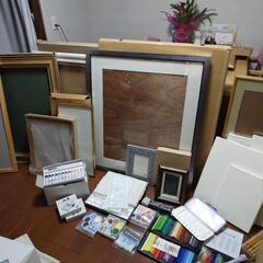 受付終了 画材 額縁 絵
