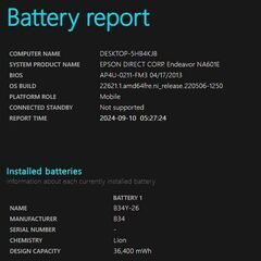 バッテリー◎ 14 エプソン ノートPC Endeavor NA601E Core i5-3537U windows11 pro 8GB SSD128GB  オフィス (B185)の画像