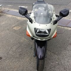 福山市 瀬戸町 カワサキ ZZR400 ZX400N 実働 車検R8年2月付き 吹け上がり良好 アサヒナレーシング カチ上げ 2本出しマフラー カスタムベースにもの画像