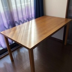 無印良品　無垢材オークダイニングテーブル