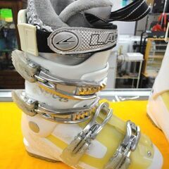 スキーブーツ 24.0-24.5㎝ LANGE ホワイト×イエロー アウトソール289mm ラング ウィンタースポーツ 札幌市西岡店の画像