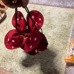 未使用　和柄巾着の画像