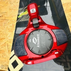 スノーボード ビンディング付きの画像