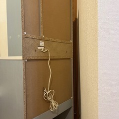 明日まで掲載。ドレッサー 北欧 水色 椅子付き 美品の画像