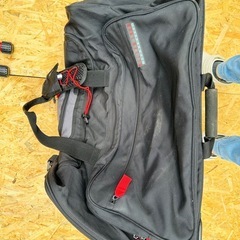 スノーボードバッグ 大きめ 伸縮取手 黒キャリー付きの画像