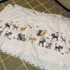 ねこ柄カフェカーテン　カーテン1枚物