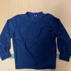 紺色ラクッとお手軽ブラウス　LLサイズ