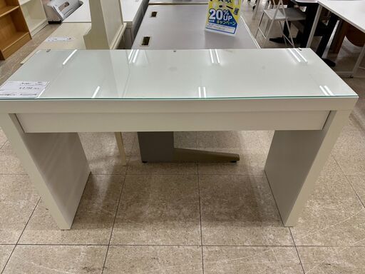 ★ジモティ割あり★  デスク 白 H78×D41×W12 クリーニング済み TJ9452