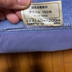 毛布　ダブル仕立て　2枚セットの画像