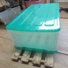 プラスチック 衣装ケース 緑