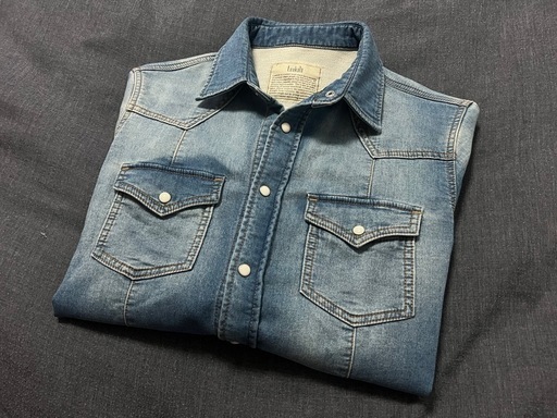 希少 即売 Luakala ダメージ インディゴ スウェット デニムM