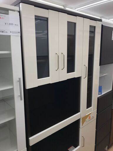 ★ジモティ割あり★ 食器棚   ホワイト   H183.5×W88×D41.5   クリーニング済み KJ6695
