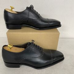 【Perfetto】 ペルフェット 革靴 ストレートチップ 内羽根式 BN15002 8 1/2 J0525の画像