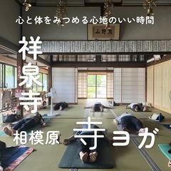 相模原市緑区:寺ヨガ参加者募集！