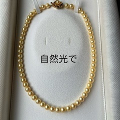 ゴールデンパールネックレス