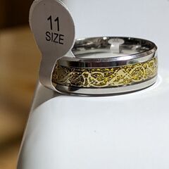 メンズ/ドラゴンゴールドリング②（新品）23号の画像