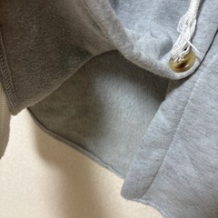 【取引者決定】TEMUで買った４Ｌのグレーとホワイトの裏起毛パーカー♡の画像