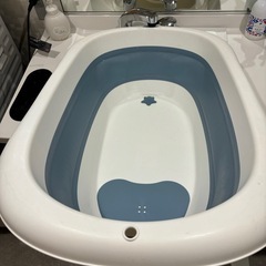 新品ベビーバスタブ　おりたたみ式の画像