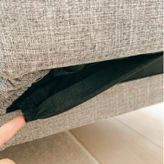 【取引完了】LOWYA製ソファベッド ファブリックグレーの画像