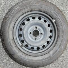 14インチホイール　タイヤ　185/70R14 　鉄チンホイール...