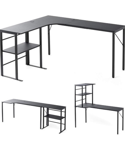 【美品】L字デスク パソコンデスク　ゲーミングデスク