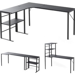 【美品】L字デスク パソコンデスク　ゲーミングデスク