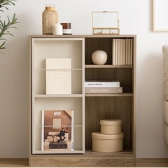 新品同様の本棚　収納　スライド式