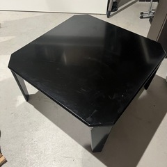 テーブル　ローテーブル　黒　ブラック　折りたたみ式