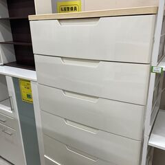 7段プラチェスト 天板木製 W(幅)80.5×D(奥行き)50.0×H(高さ)160.2cm ※クリーニング済み