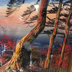 (中古)立体油絵  高峰絵画 の画像