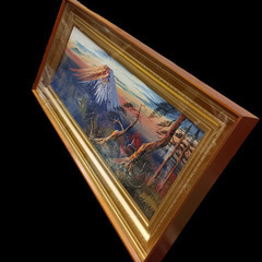 (中古)立体油絵  高峰絵画 の画像